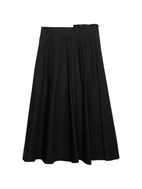 ruffled A-line midi skirt by MSGM