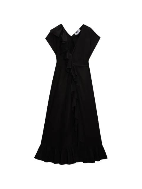 ruffled V-neck dress by MSGM