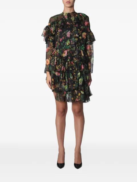 ruffled asymmetric dress by MSGM