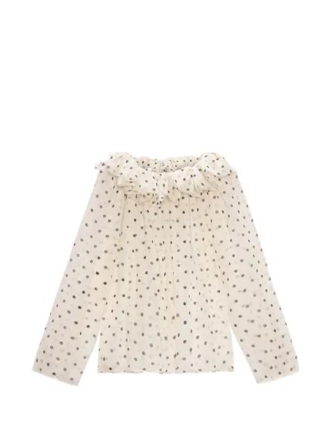 ruffled-detail blouse by MSGM