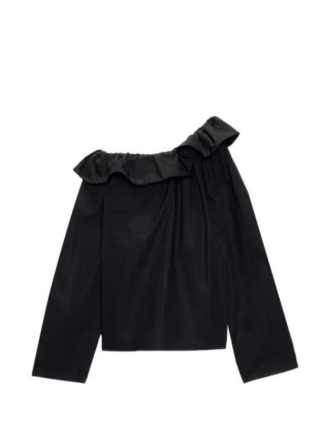 ruffled-neck blouse by MSGM