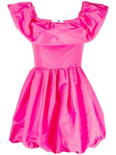ruffled off-shoulder puffball dress by MSGM