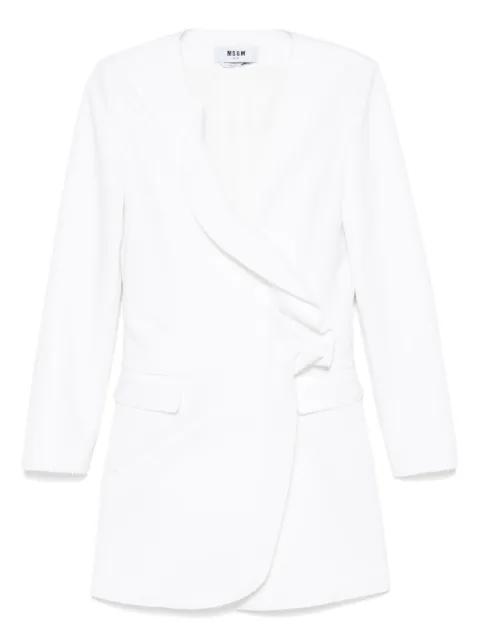 ruffled tuxedo mini dress by MSGM