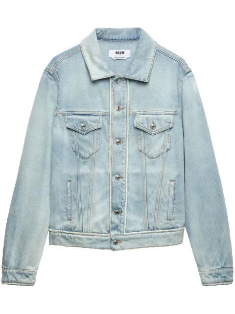 seam-detail denim jacket by MSGM