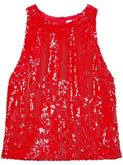 sequinned top by MSGM