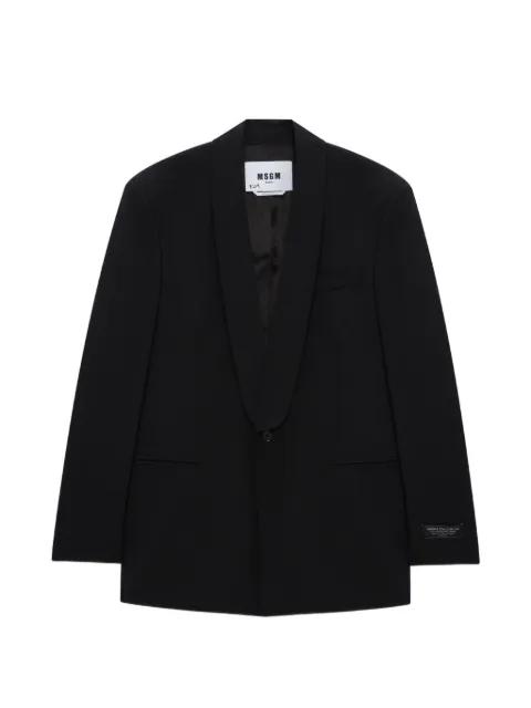shawl-lapel jacket by MSGM
