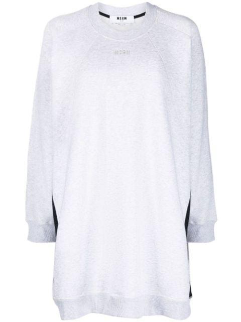 side-stripe oversized sweatshirt by MSGM
