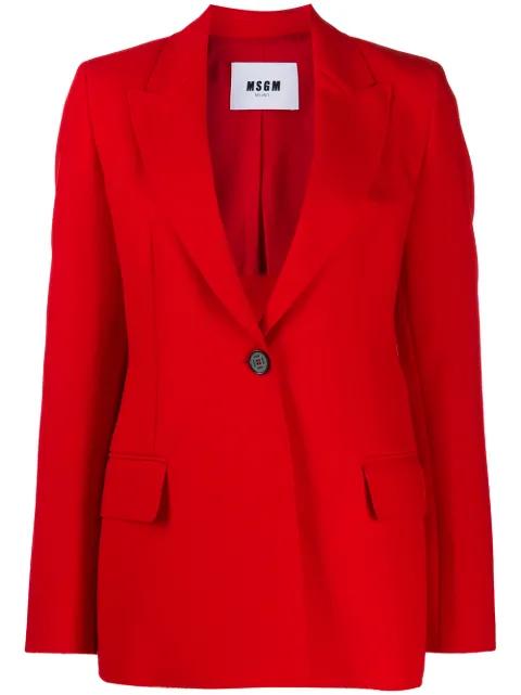 single-breasted blazer by MSGM