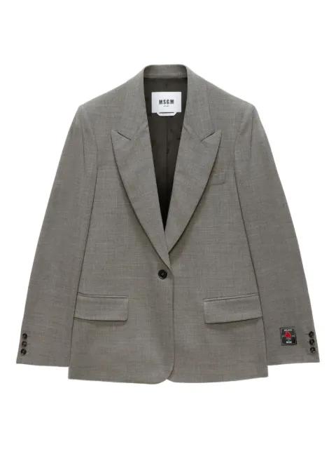single-breasted blazer by MSGM