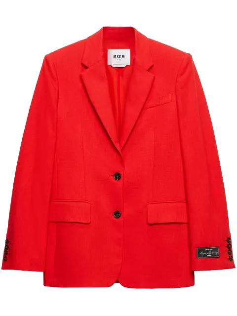 single-breasted blazer by MSGM