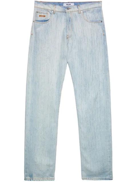 stitch-detail jeans by MSGM