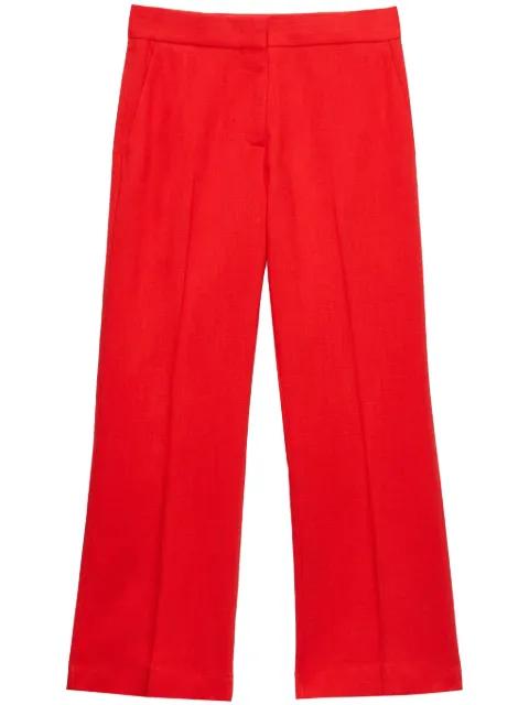 straight cropped trousers by MSGM