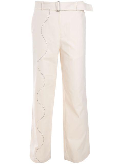 straight-leg trousers by MSGM