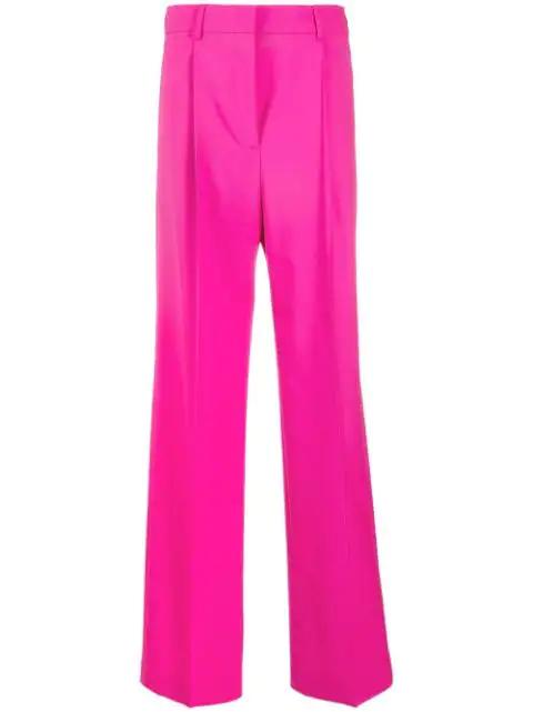 straight-leg wool trousers by MSGM
