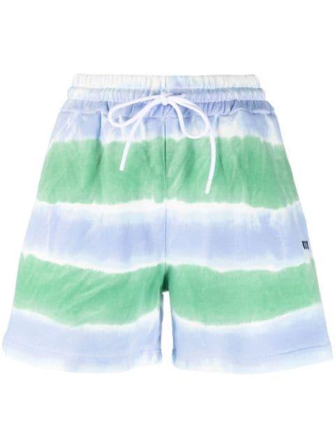 stripe-pattern drawstring shorts by MSGM