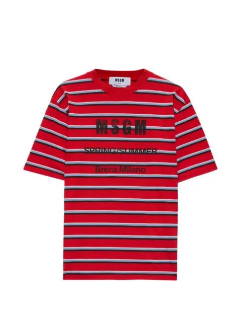 striped T-shirt by MSGM