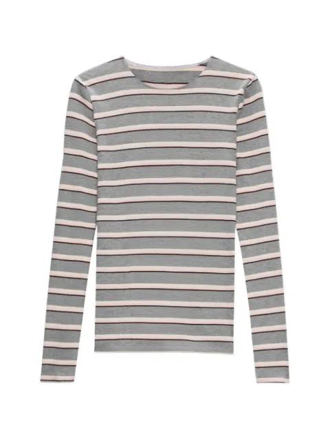 striped long-sleeve top by MSGM