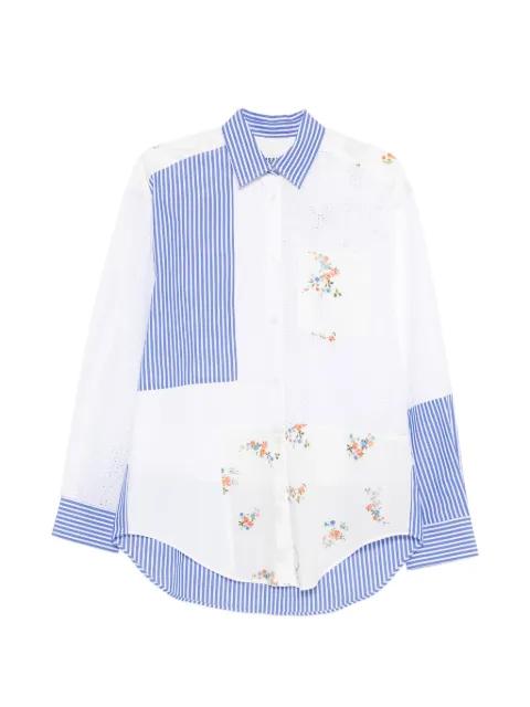 striped-pattern long-sleeve shirt by MSGM