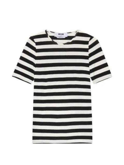 striped short-sleeve T-shirt by MSGM