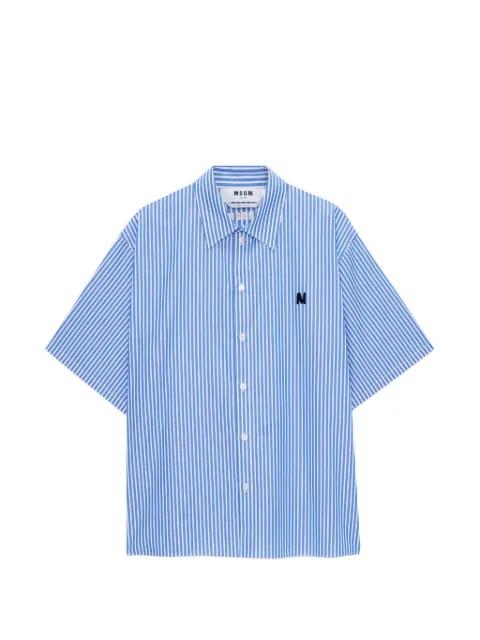 striped short-sleeve shirt by MSGM