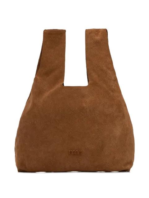 suede embossed tote bag by MSGM