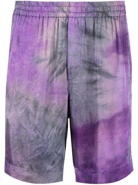 tie-dye pattern bermuda shorts by MSGM