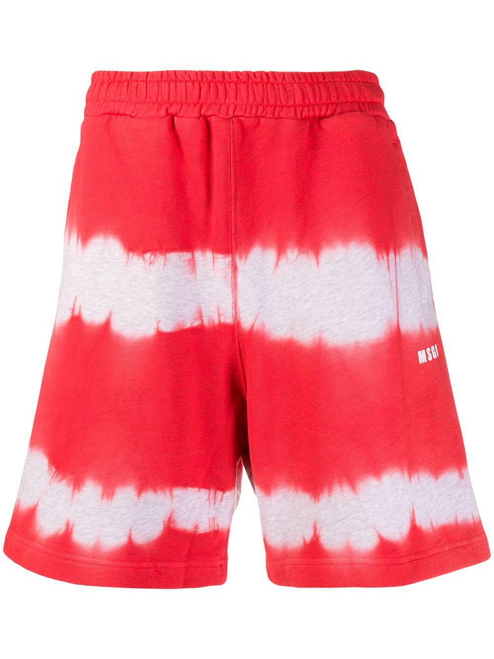 tie-dye track shorts by MSGM