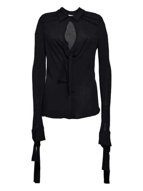 tied shirt by MSGM