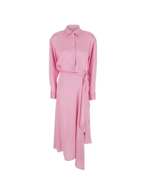 wrap-style asymmetric dress by MSGM