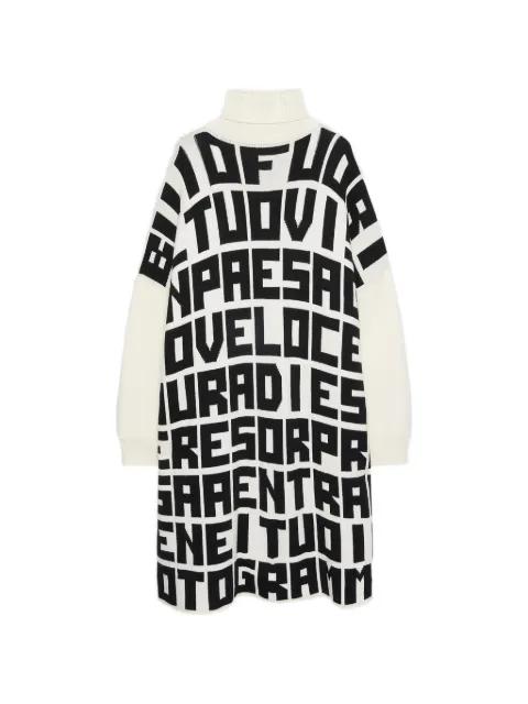 x Caterina Frongia roll neck printed midi dress by MSGM