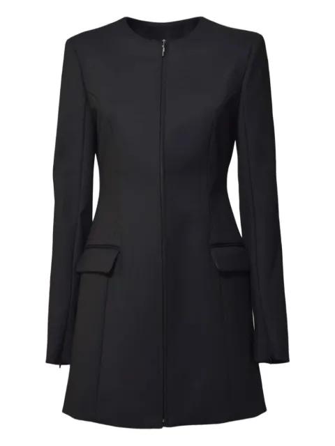 zip-fastening single-breasted coat by MSGM