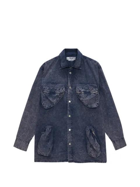 zippered pocket shirt by MSGM