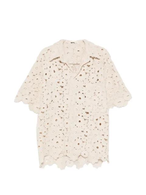 Giulia crochet shirt by MTL STUDIO