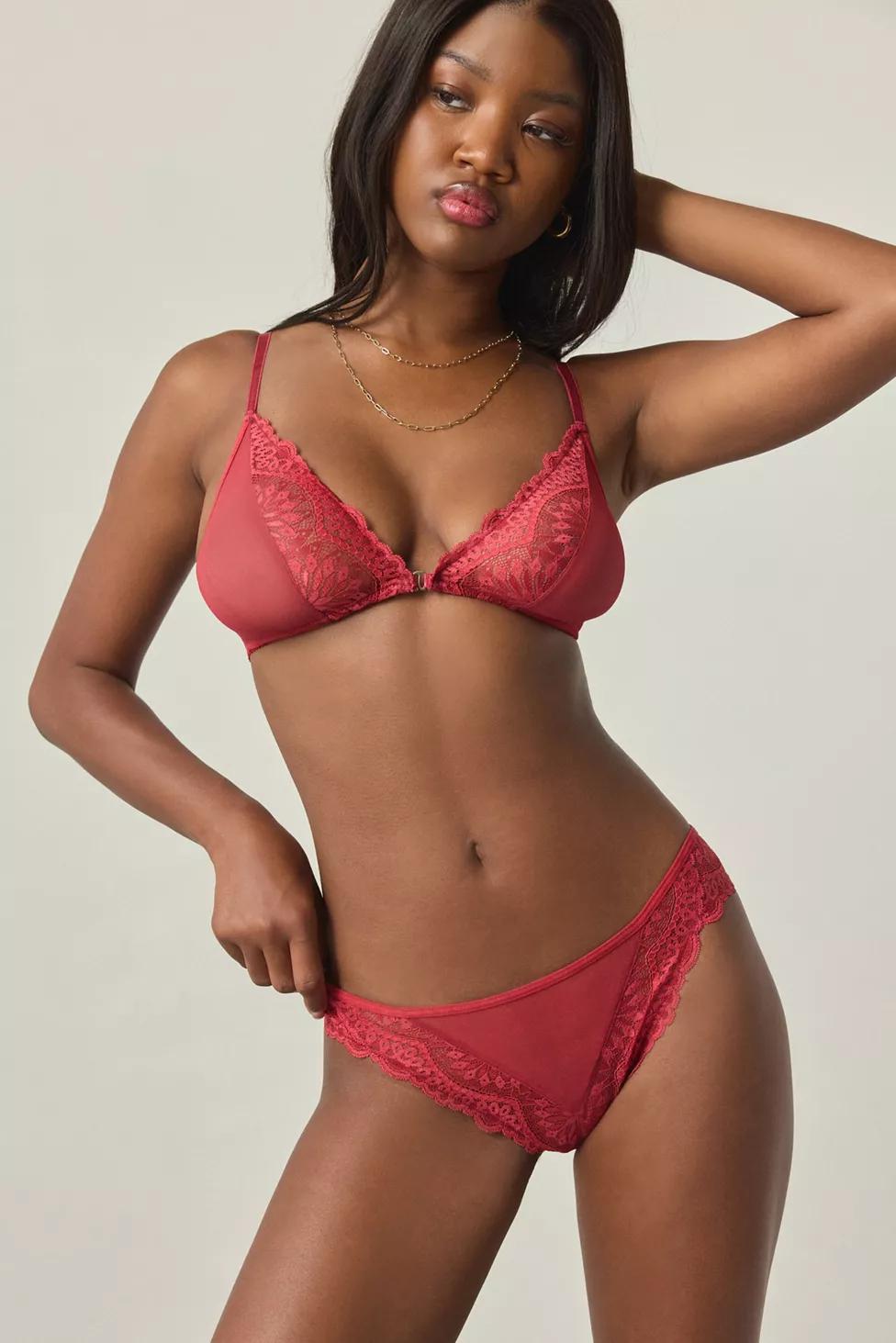 Mucci Amara Sheer Lace Thong by MUCCI