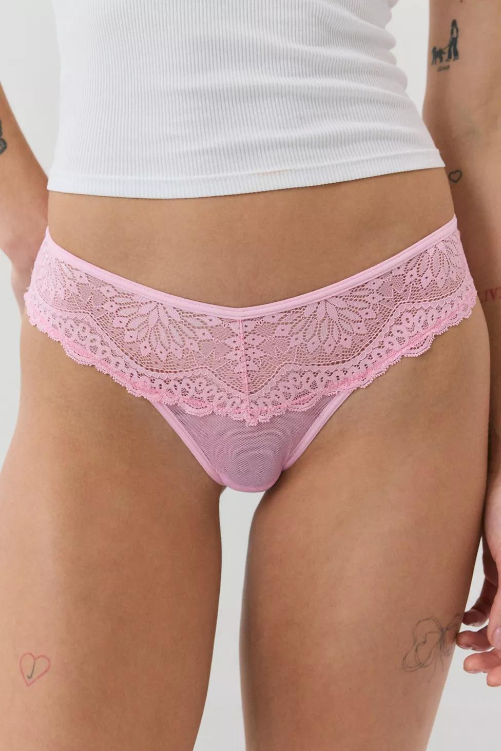 Mucci Elettra Scalloped Lace Thong by MUCCI