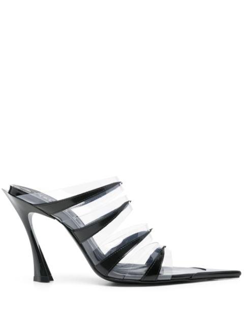 95mm Fang sandals by MUGLER