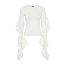 Asymmetric knitted top by MUGLER