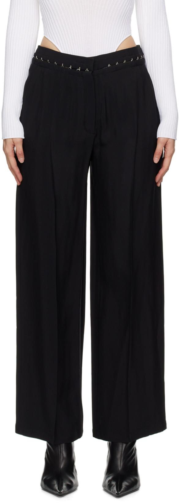 Black Hook & Eye Trousers by MUGLER
