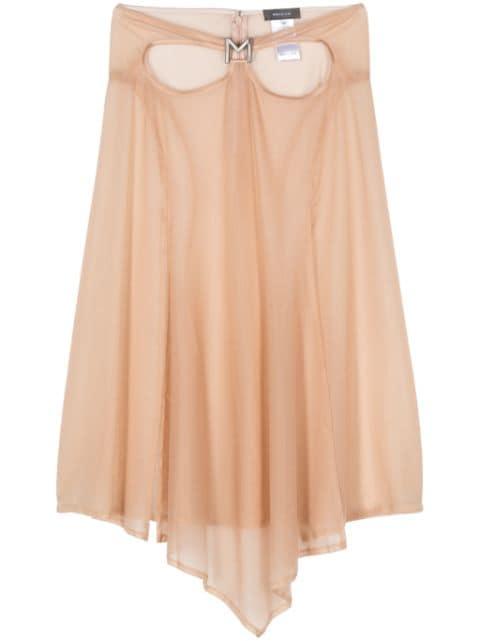M cut-out midi skirt by MUGLER