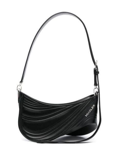 Medium Spiral Curve 01 embossed crossbody bag by MUGLER