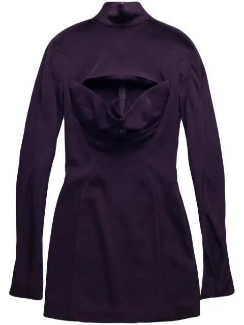 Slice long-sleeve minidress by MUGLER