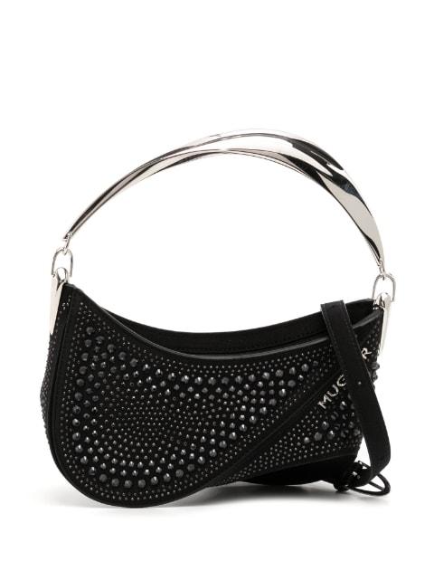 Spiral Curve 01 top-handle bag by MUGLER
