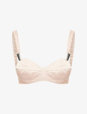 Sweetheart-Neckline Underwired Silk Bra by MUGLER