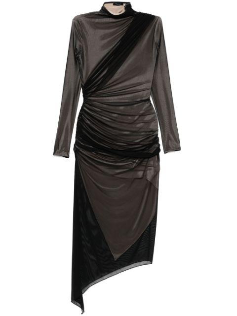 asymetrical double-layered dress by MUGLER