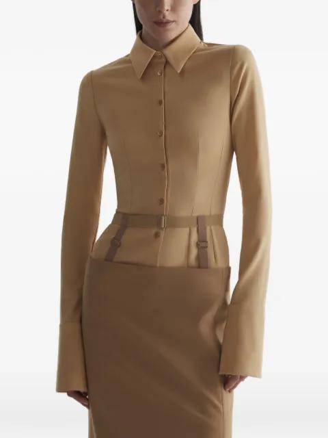 belted shirt by MUGLER