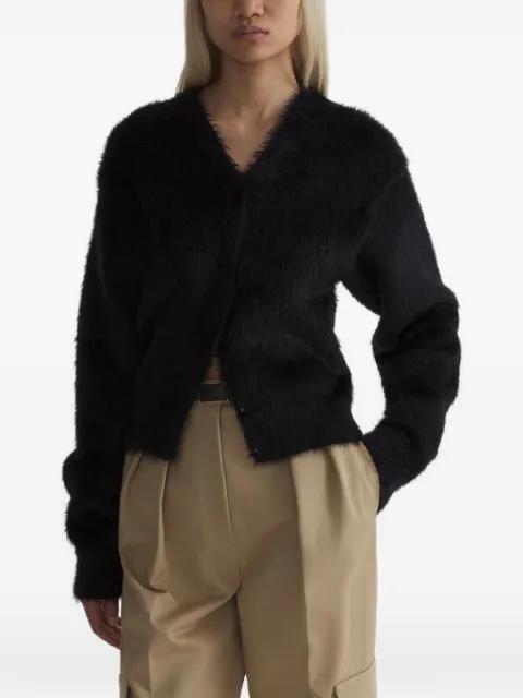 brushed knit cardigan by MUGLER