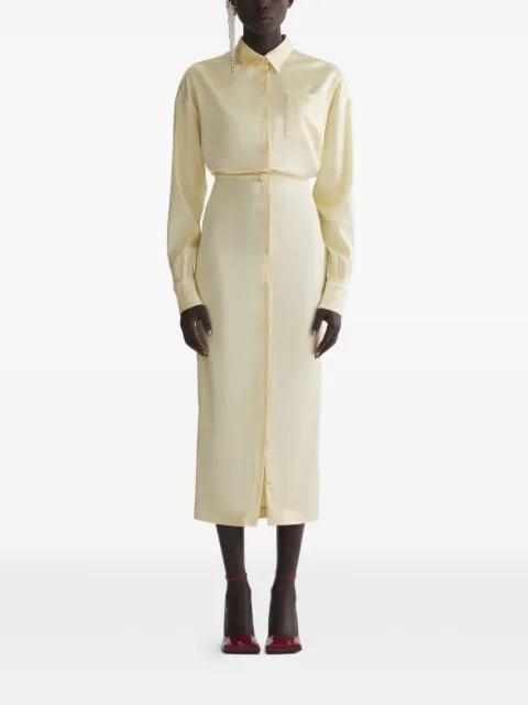 buttoned long-sleeved dress by MUGLER