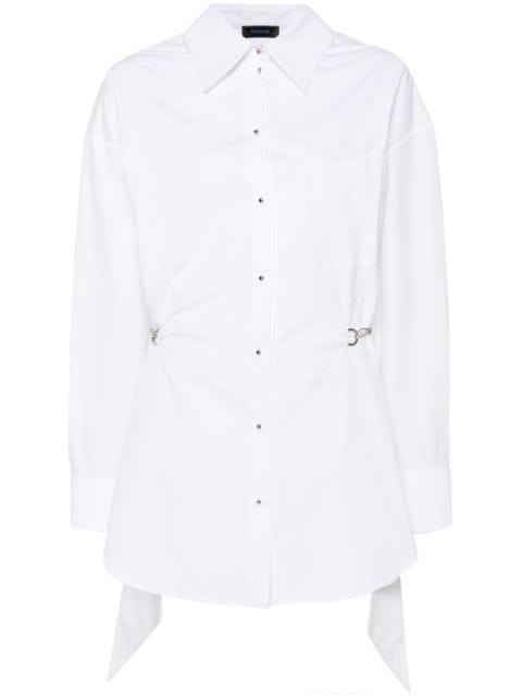 chain-detail shirt dress by MUGLER