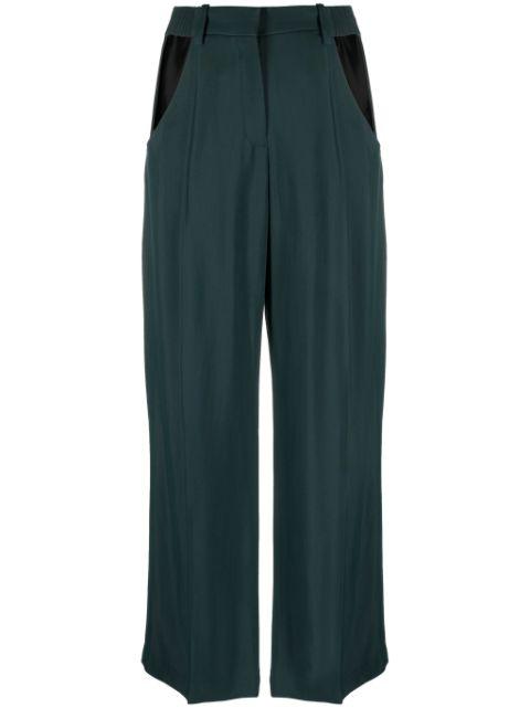 cut-out wide-leg trousers by MUGLER