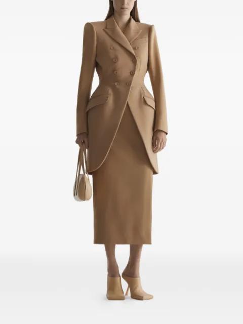 double-breasted coat by MUGLER